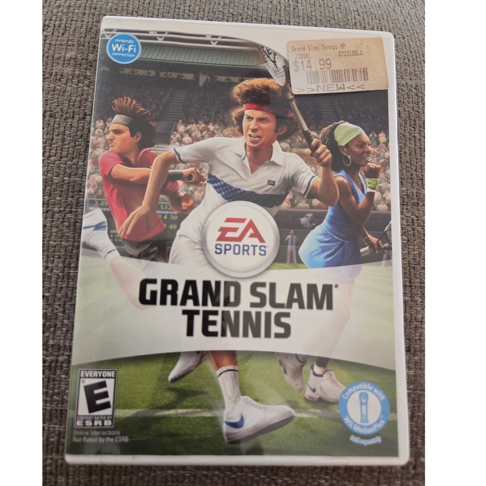 Grand Slam Tennis Nintendo Wii EA Sports Wimbledon Wii MotionPlus Compatible CIB